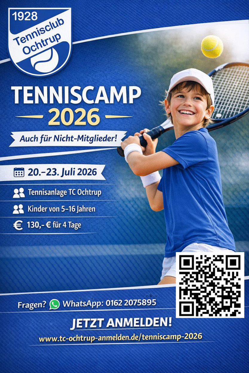 Tenniscamp 2026 beim TC Ochtrup